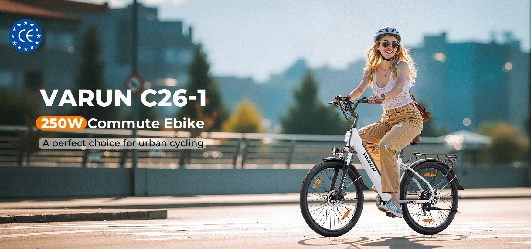 The VARUN C26-1 commute ebike is a perfect choice for urban cycling