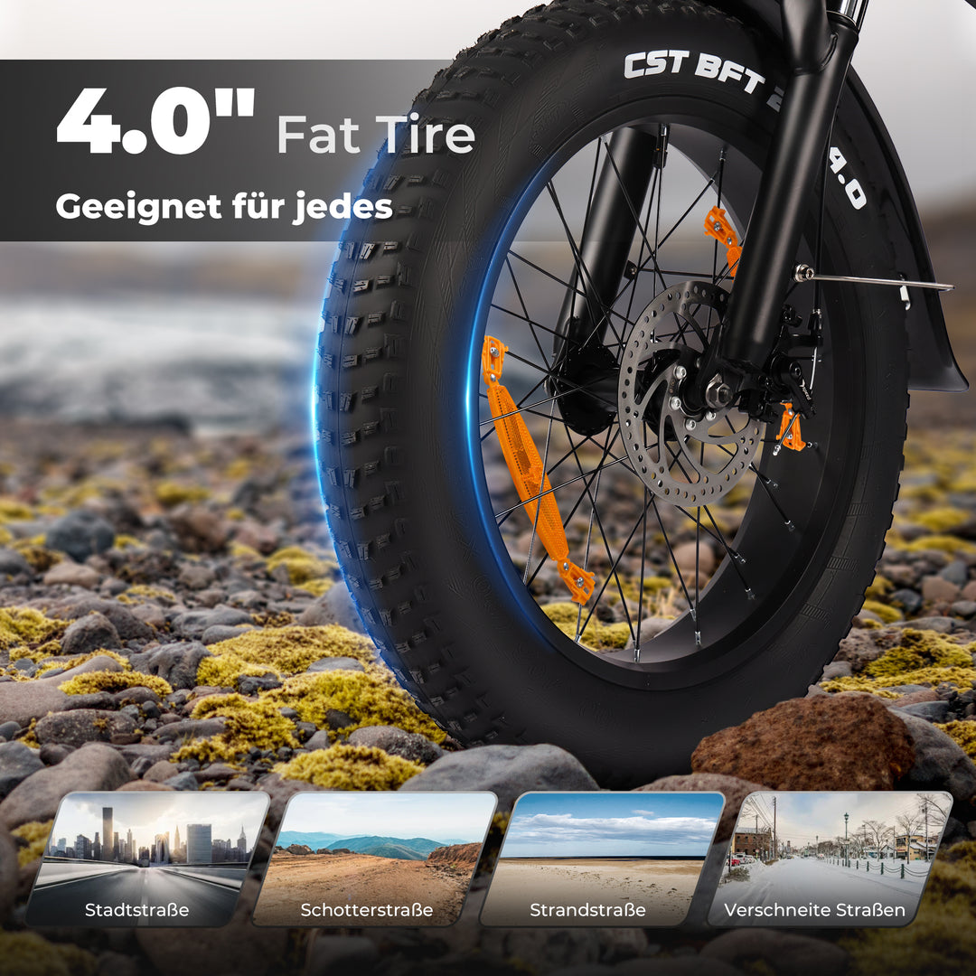 VARUN Folding Electric Bike - Ebikes for Adults Peak 500W Up to 40 Miles,13AH Removable Battery, Shock Absorber, and Pedal-Assist Level, Portable 20" Fat Tire Ebike for Women & Men
